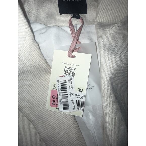 NWT Women’s Alex Marie Blazer Suit Jacket KHAKI brown Tan Size 12 - Picture 3 of 5